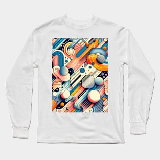 Vibrant Visions: A Tapestry of Modern Artistry Long Sleeve T-Shirt